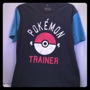 POKÉMON TRAINER DISTRESSED TEE SHIRT LARGE